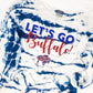 Buffalo slouchy off the shoulder tie-dye sweatshirt for women GO  Bills