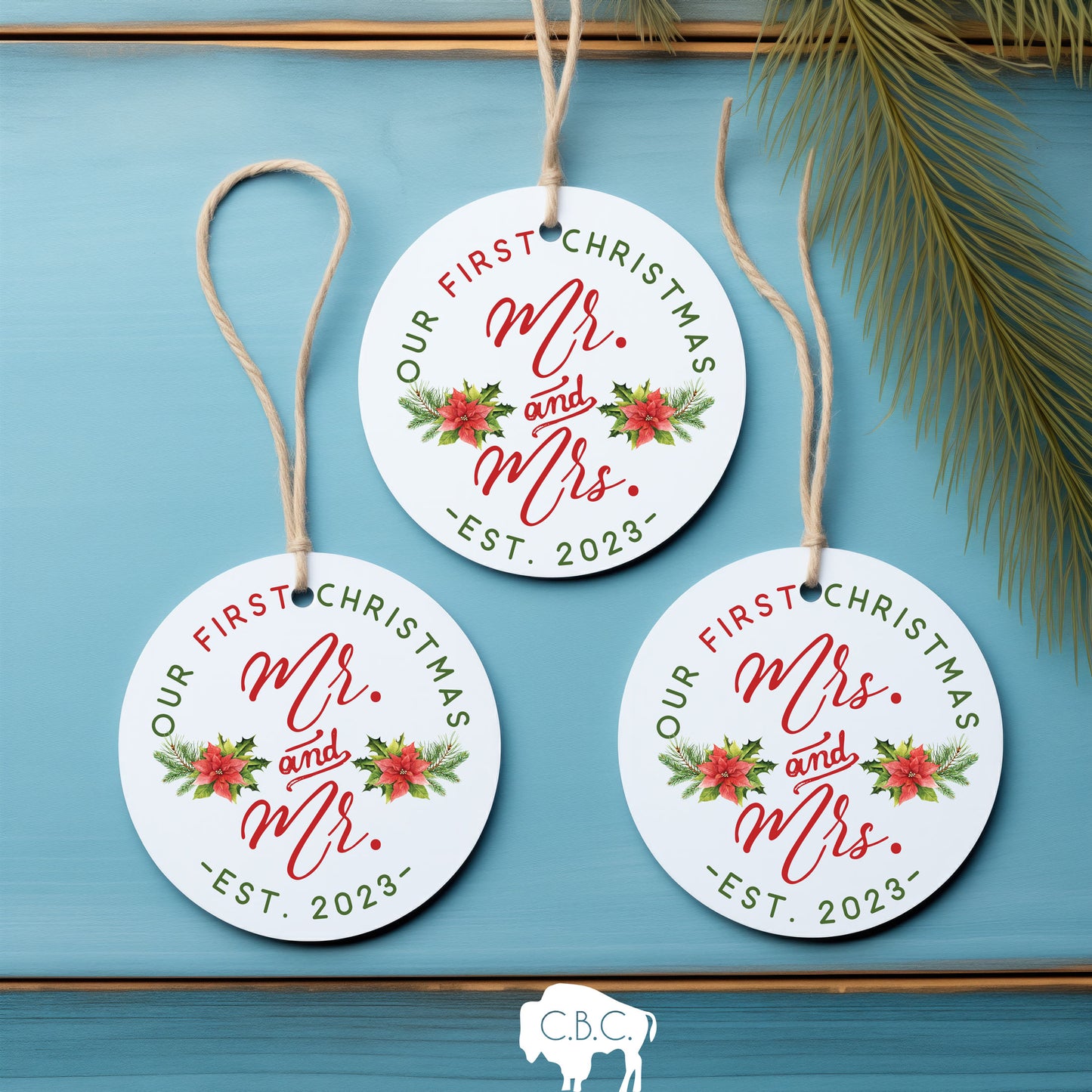 Our First Christmas as Mr. & Mrs Ornament