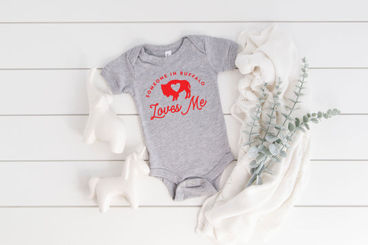Someone in Buffalo Loves me baby shirt