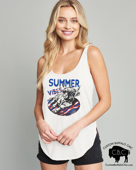 Summer Vibes Buffalo Style Tank