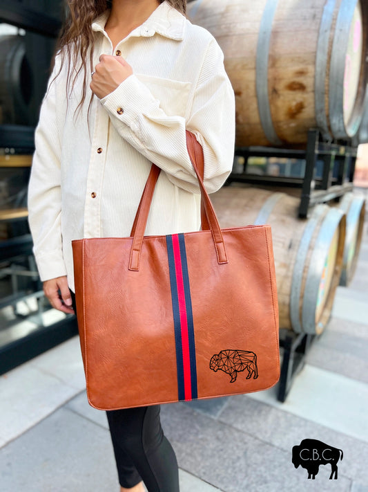 Buffalo oversized luxe tote bag