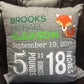 Fox Woodland Nursery Decor Birth Announcement  personalized pillow