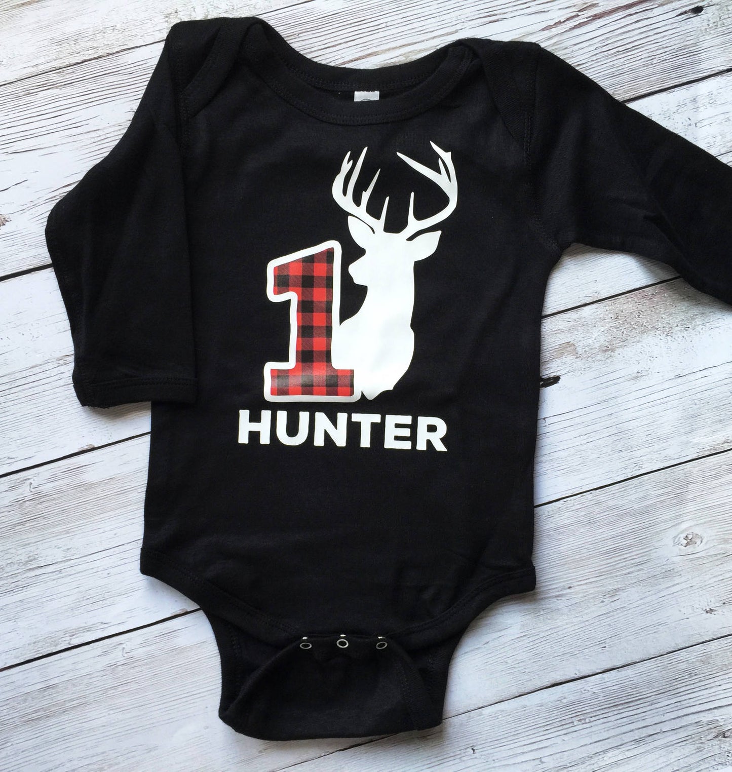 Wild One | 1st birthday outfit | Buffalo Plaid baby