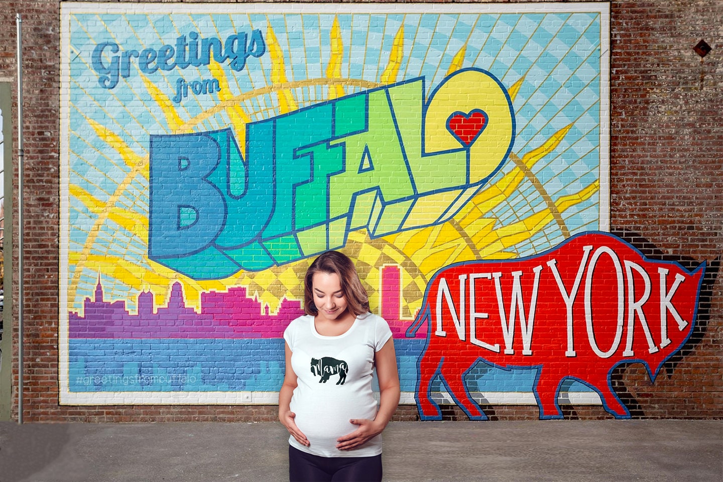 Buffalo Mama bear shirt | Buffalo NY gift for mom | maternity shirt baby announcement | WNY baby shower gift | pregnancy gift | mom shirt