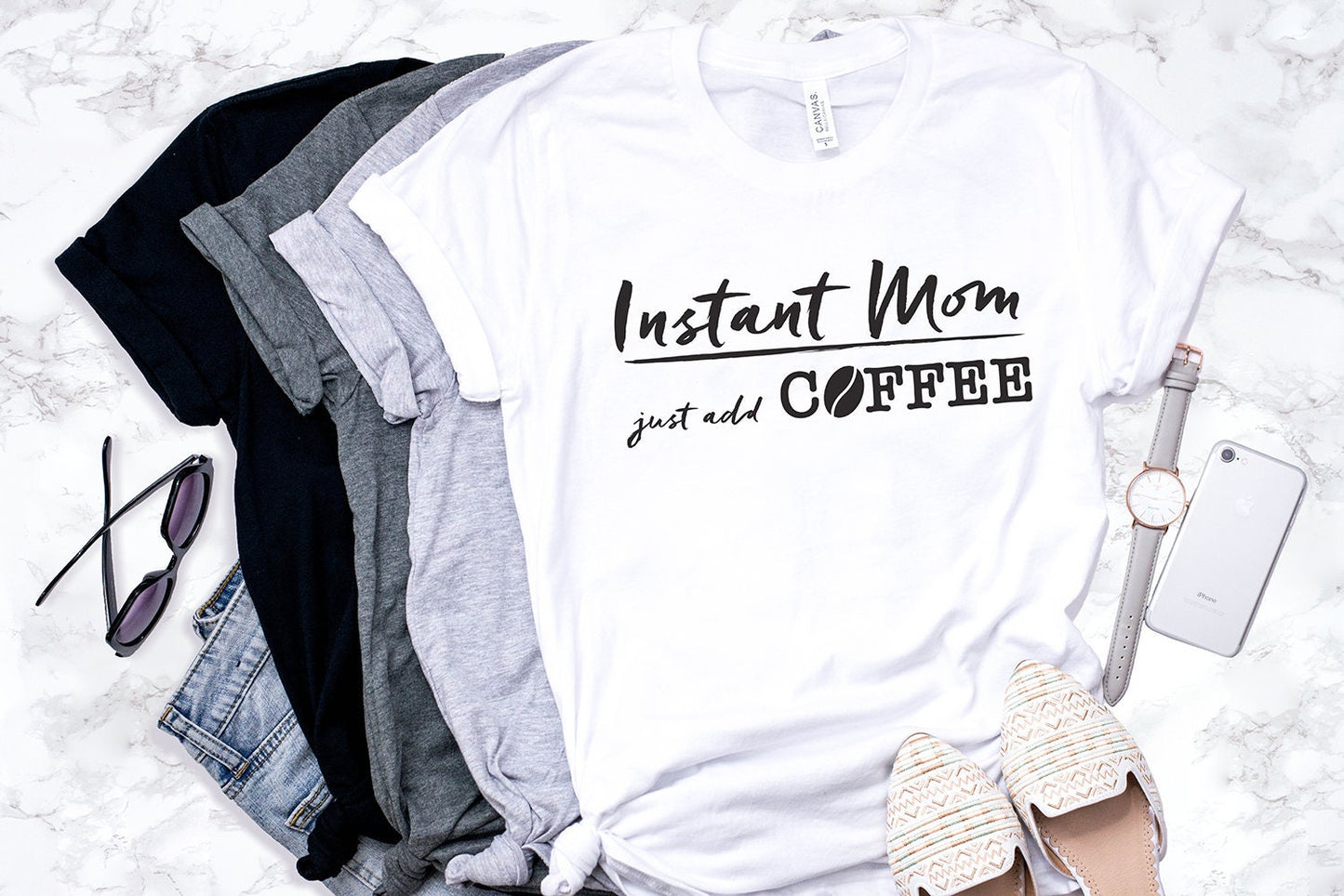 Instant Mom Just Add Coffee™ Shirt | Mom Shirt