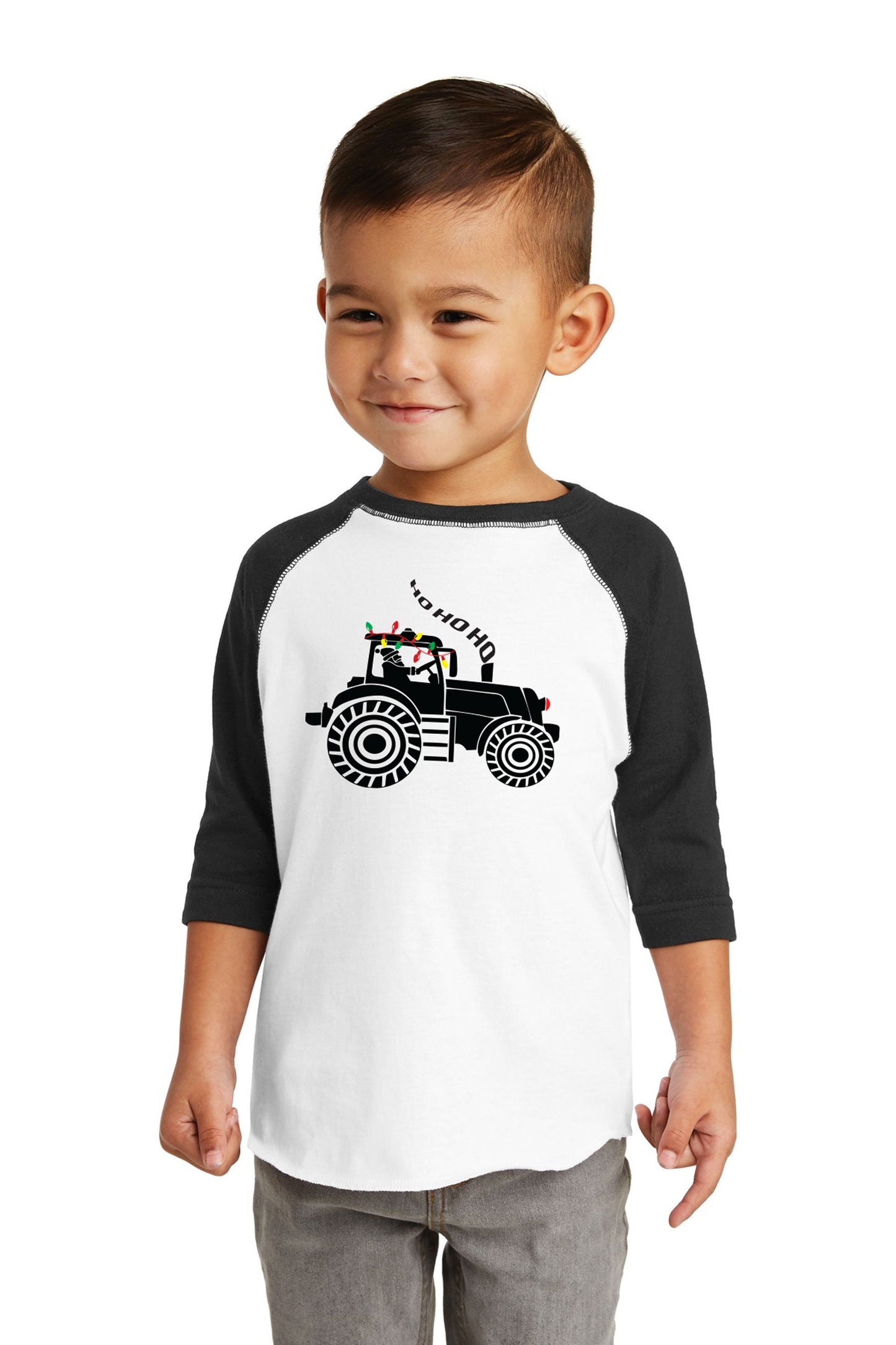 Christmas Tractor boys christmas shirt