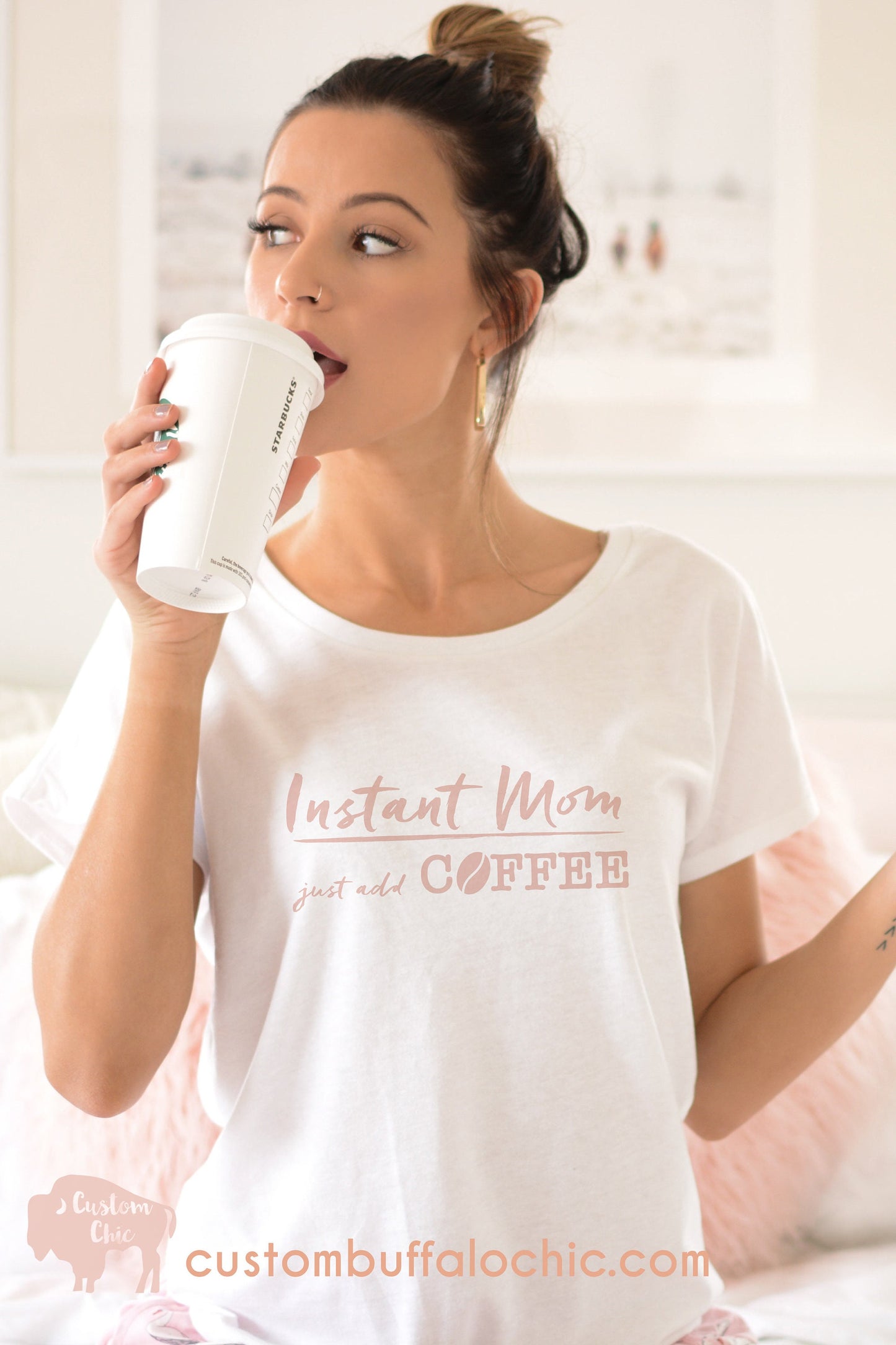 Instant Mom Just Add Coffee™ Shirt | Mom Shirt
