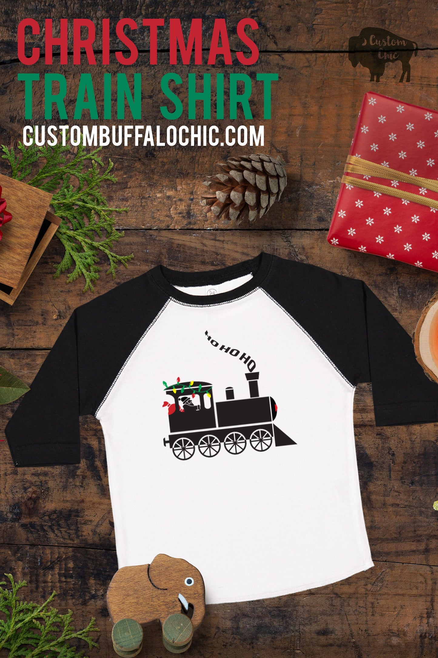 Christmas Train boys Christmas shirt