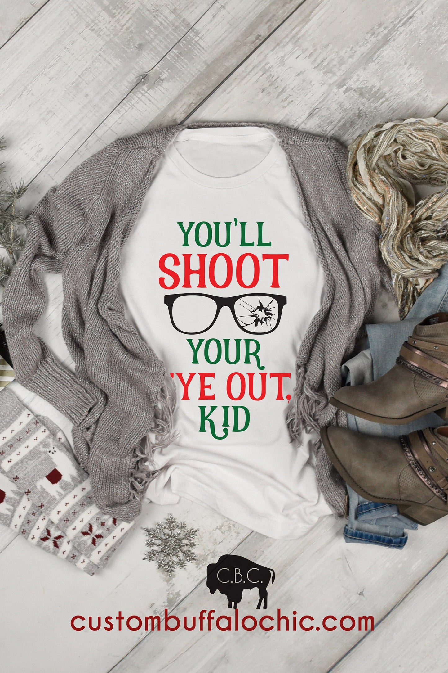 You'll shoot your eye out Christmas Story christmas shirt