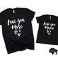 Love you Mama  Love you More Mommy & Me Valentine's Day Shirt Set