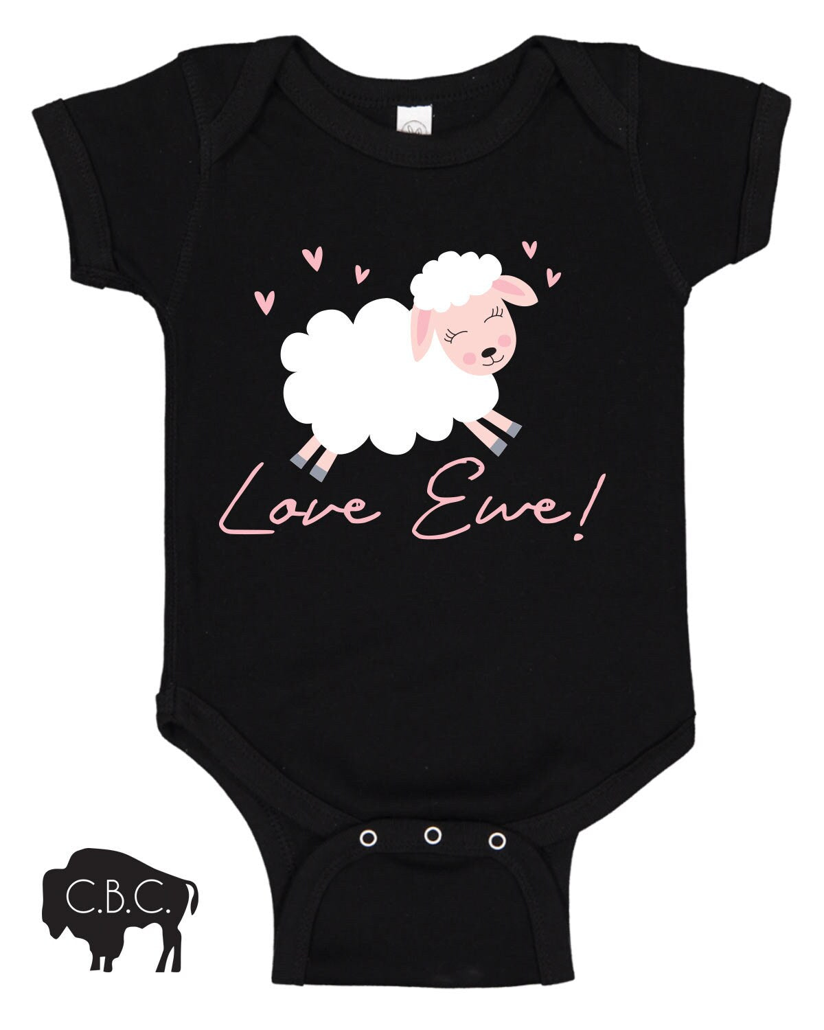 Love Ewe Girls Valentine's Day Shirt