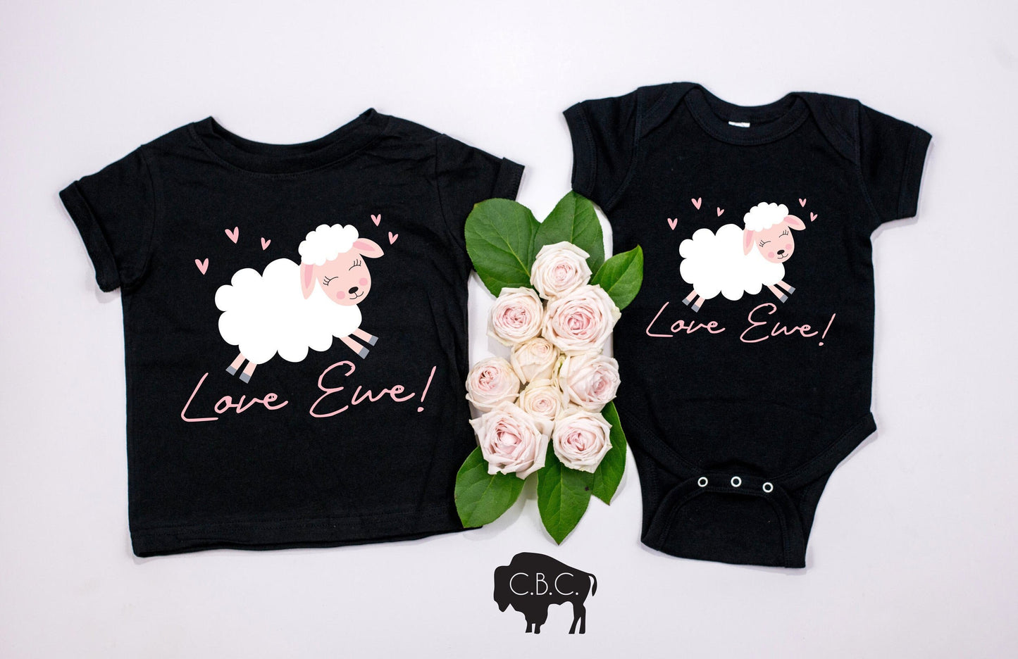Love Ewe Girls Valentine's Day Shirt