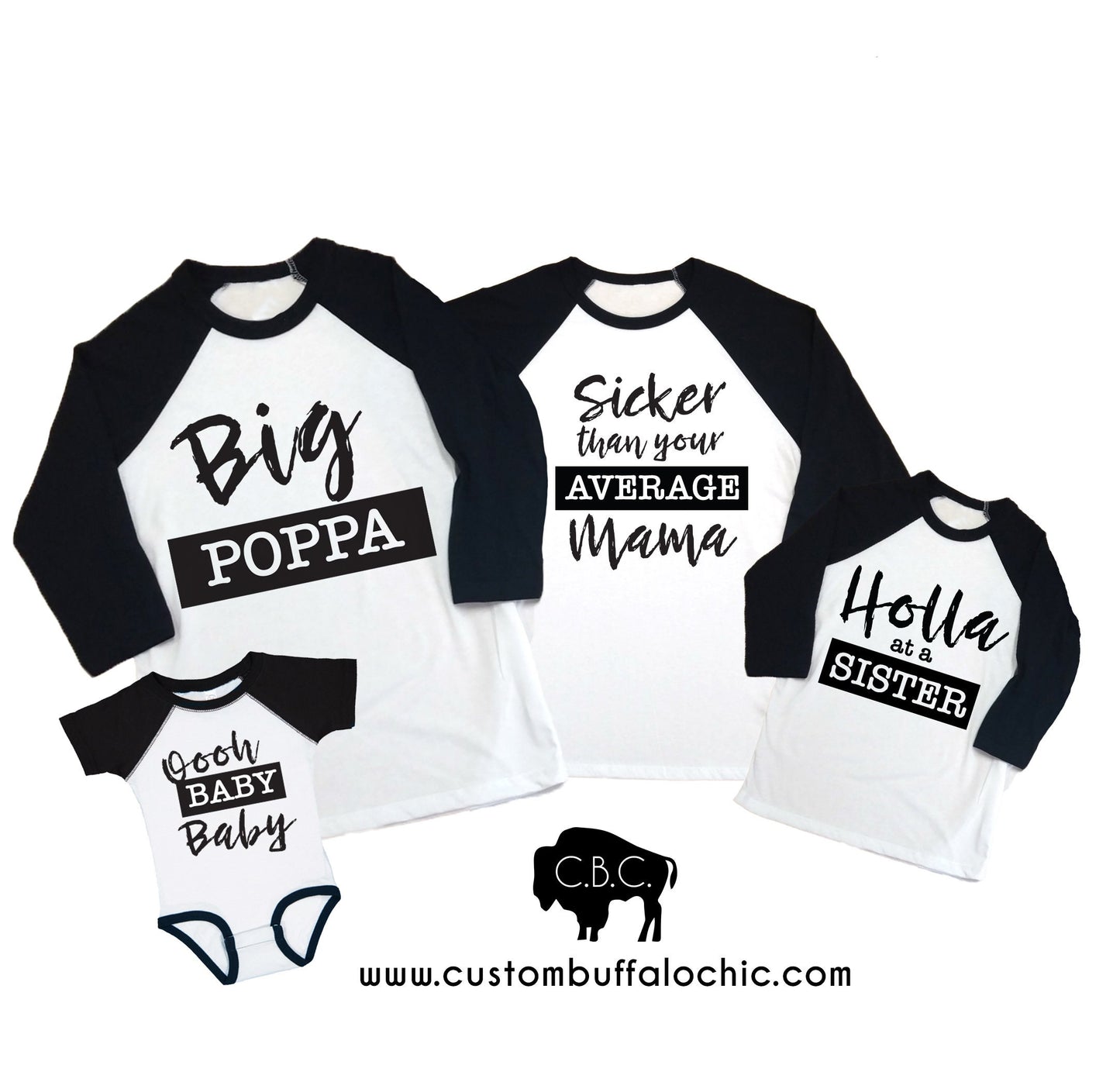 Two Legit to Quit Family shirts | Word 2 your Mama Baseball Tee | Big Poppa Shirt