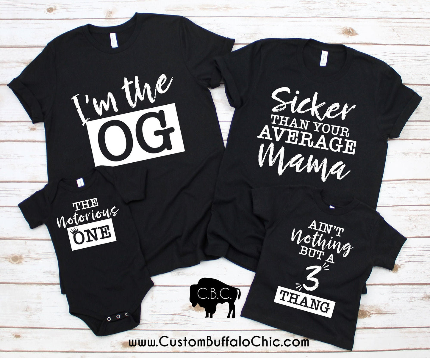 Ain't nothing but a 3 Thang  | Sicker than your Average Mama | Big Poppa Shirt