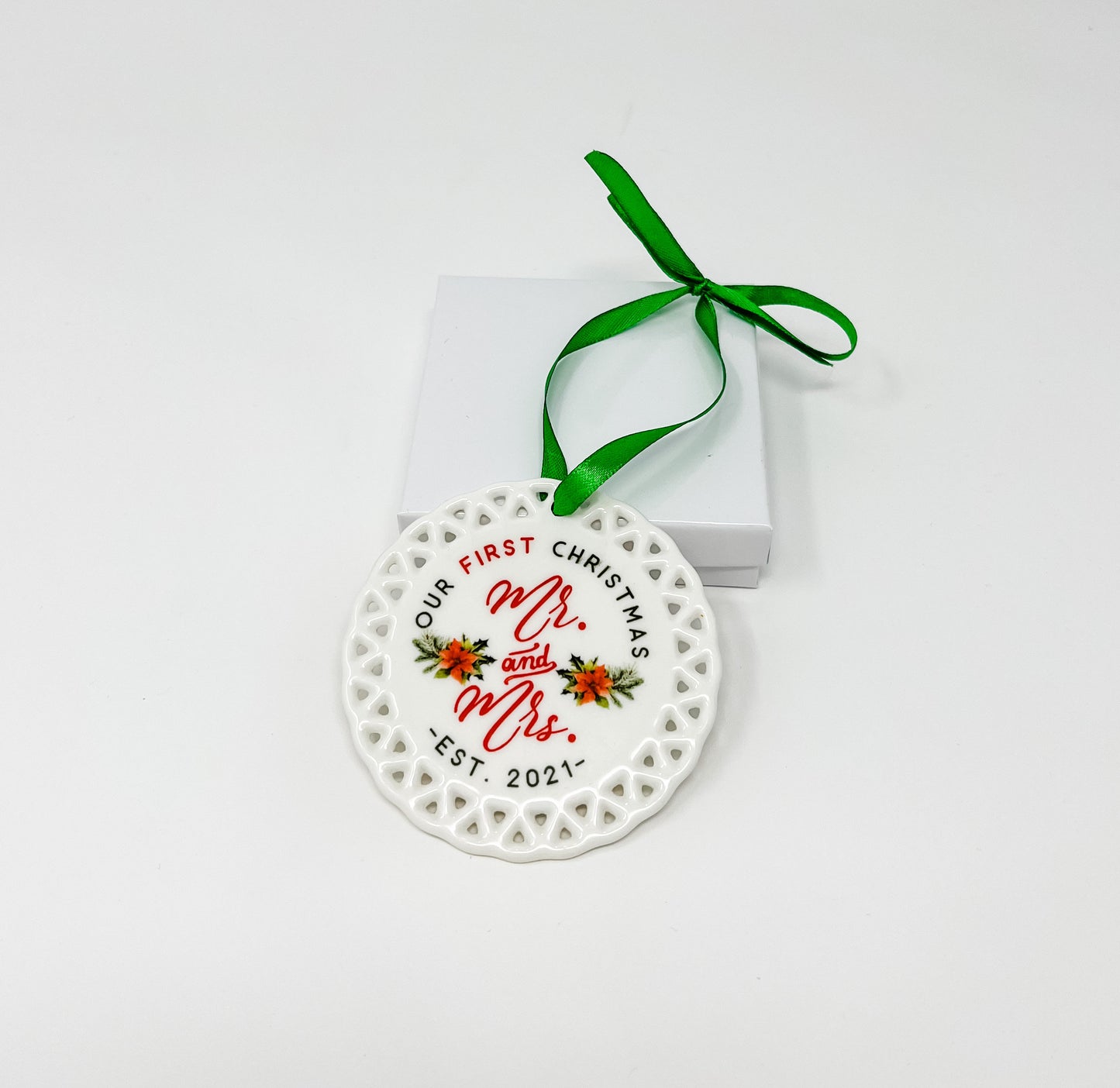 Our First Christmas as Mr. & Mrs Ornament