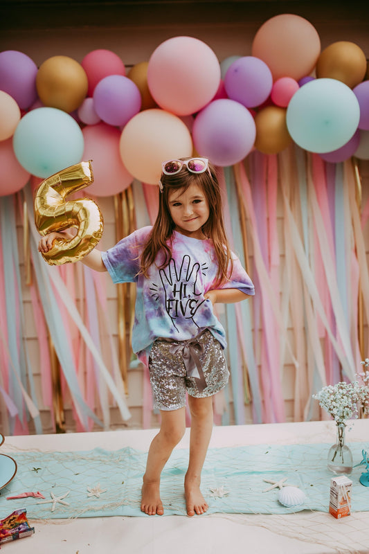 Hi Five Girl Tie Dye Shirt