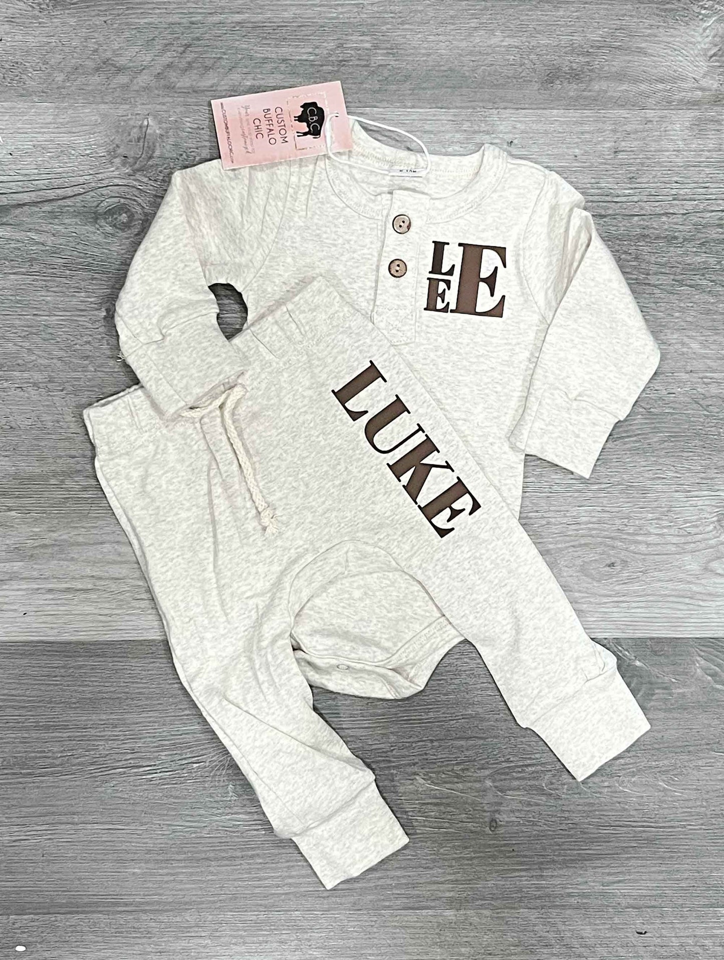 Baby Boy Personalized Name/ Initials Coming Home Set