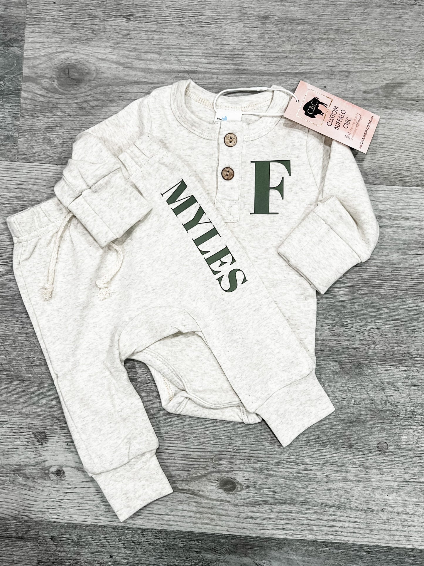 Baby Boy Personalized Name/ Initials Coming Home Set