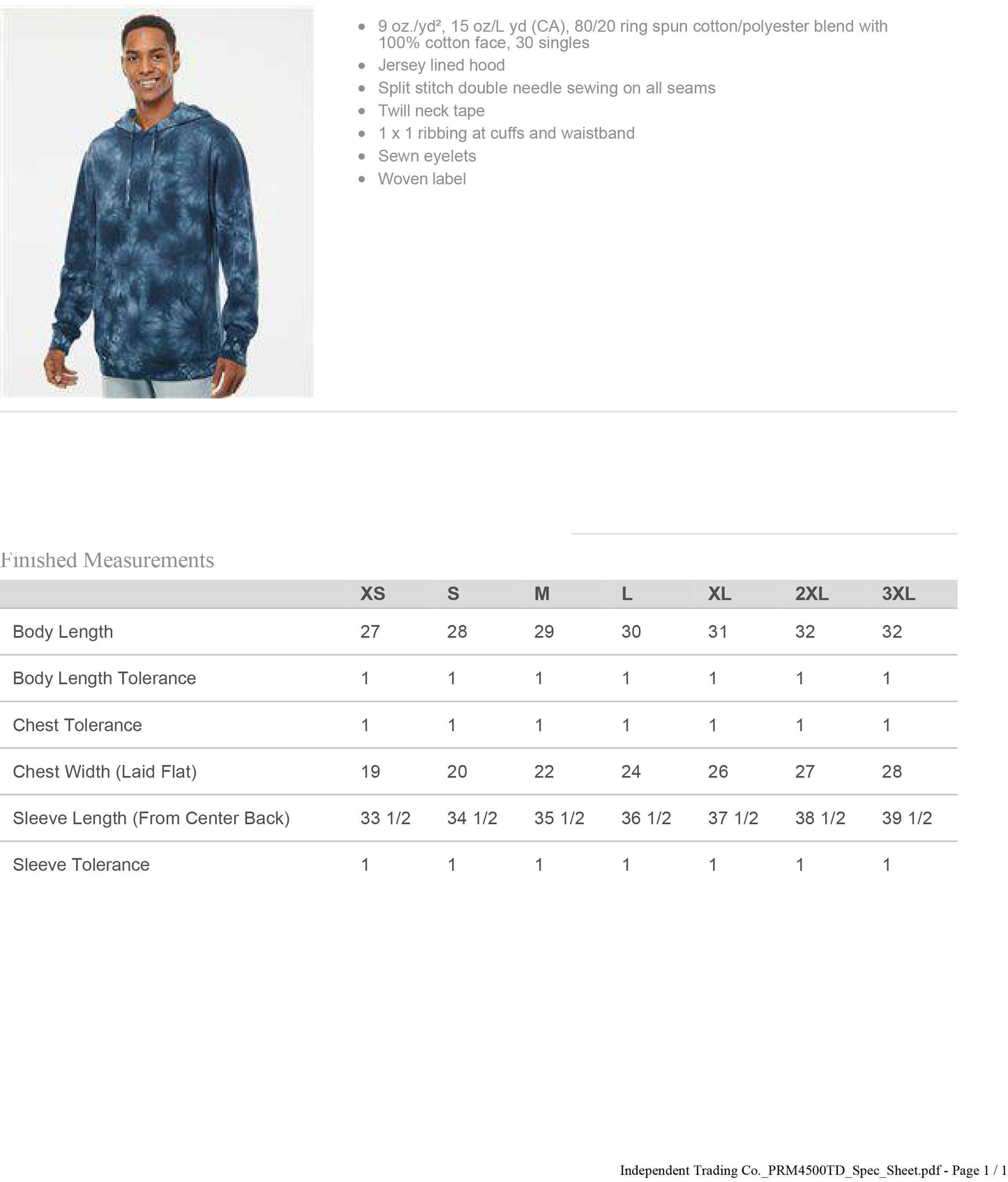 Buffalo Tie Dye Bills Hoodie