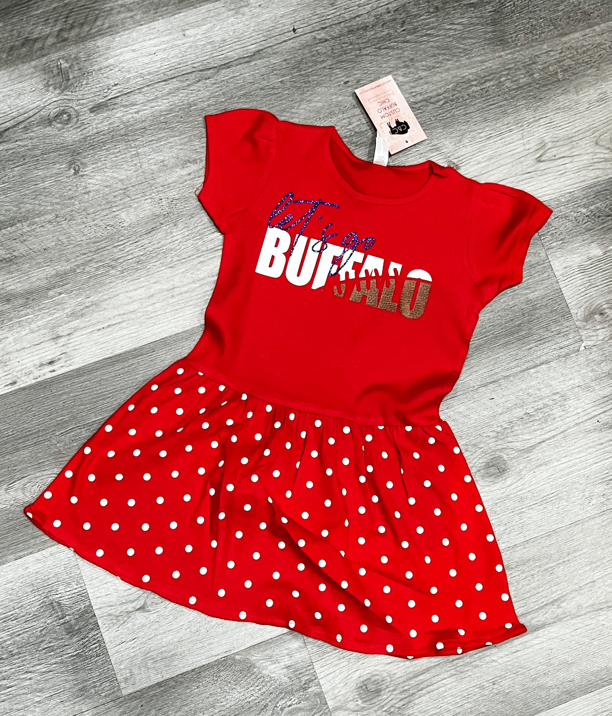 Let's Go Buffalo Infant Toddler Dress | GO BILLS