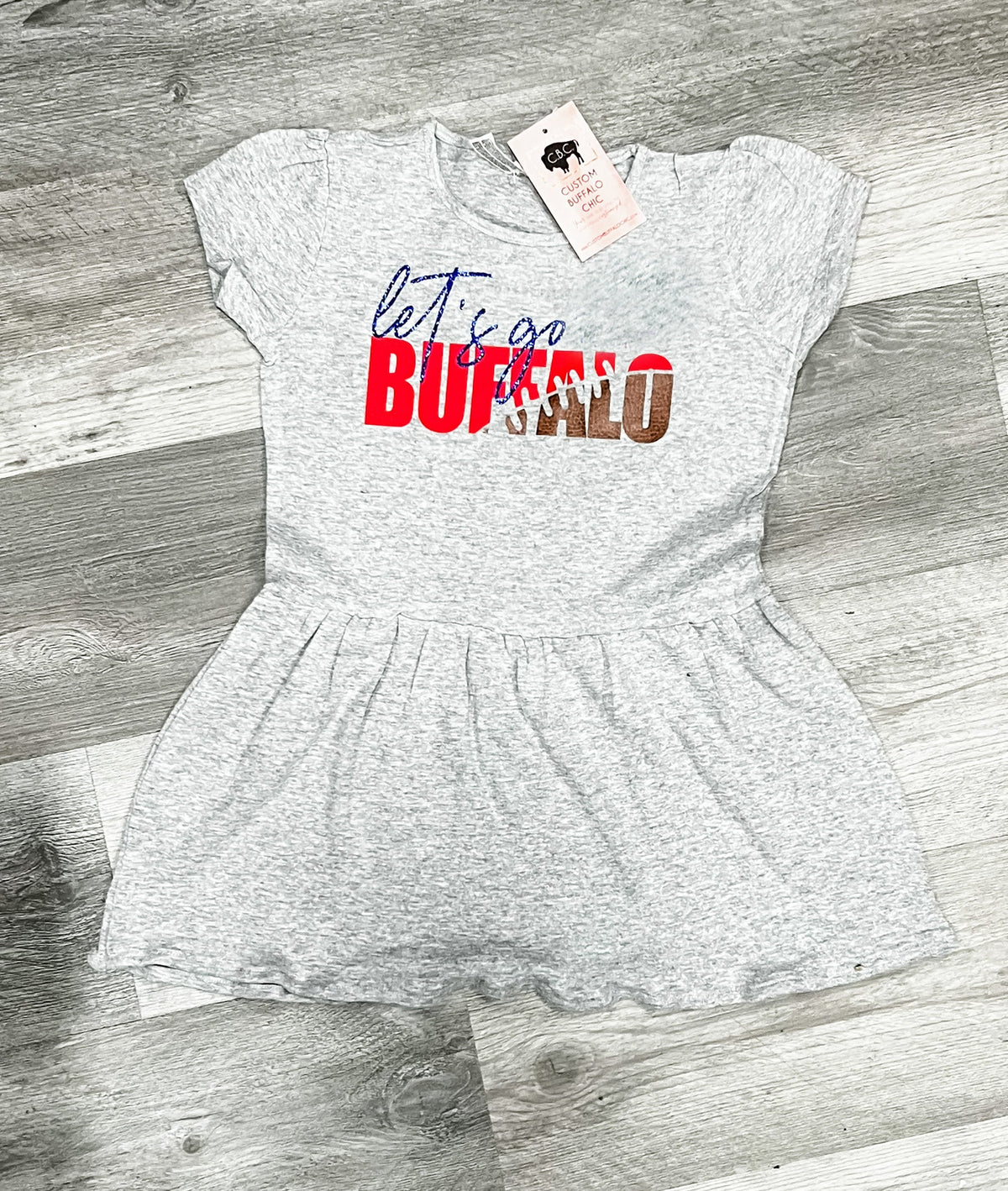 Let's Go Buffalo Infant Toddler Dress | GO BILLS