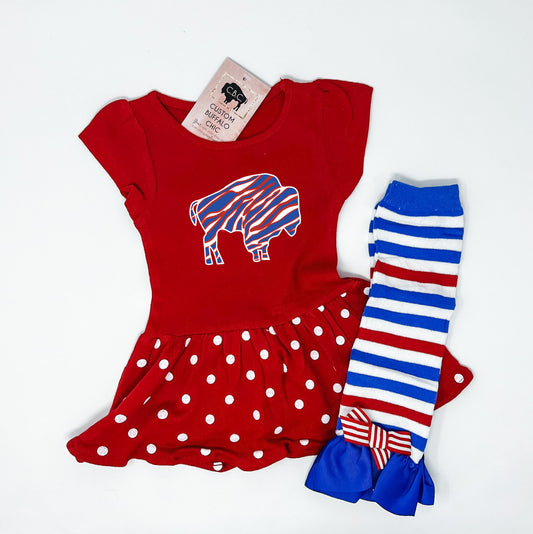 Buffalo Baby Toddler Dress | GO BILLS